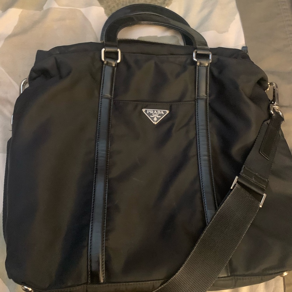 PRADA Auth Tote *Black* Removable Shoulder Strap